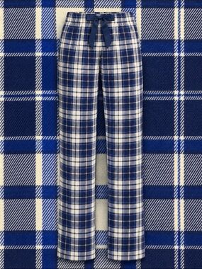LandsEnd Women's Print Flannel Pajama Pants 100% COTTON FLANNEL with pockets!